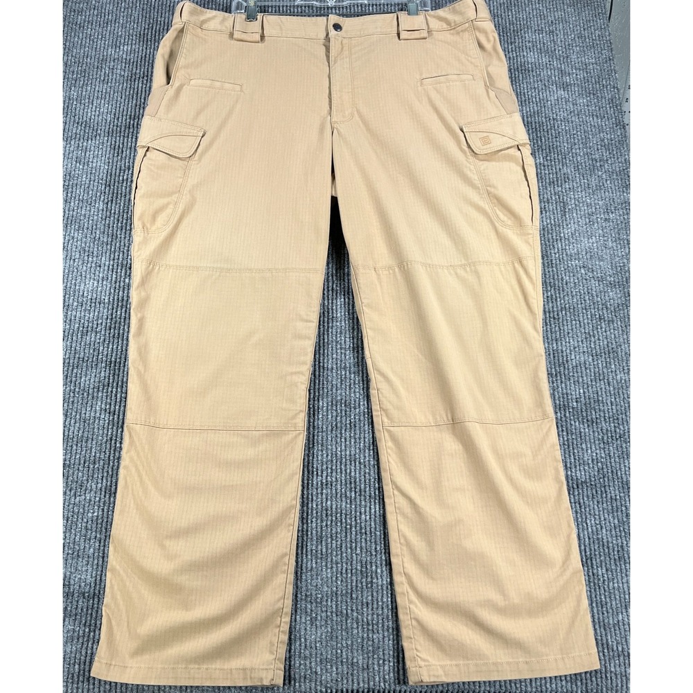 5.11 Tactical Cargo Pants Mens 44x32 Beige Utility Work Canvas Security Military